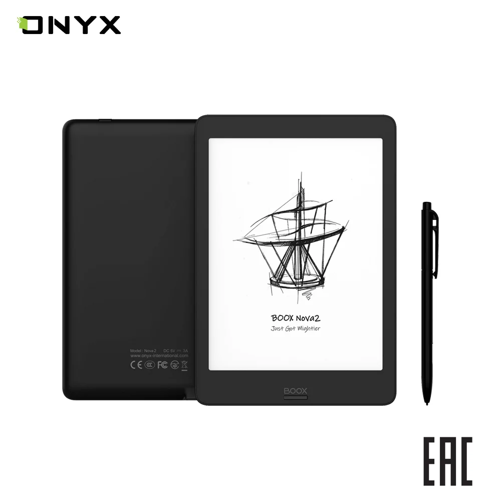 Электронная книга ONYX BOOX NOVA 2 e ink 7 8&quot читалка с подсветкой и сенсорным