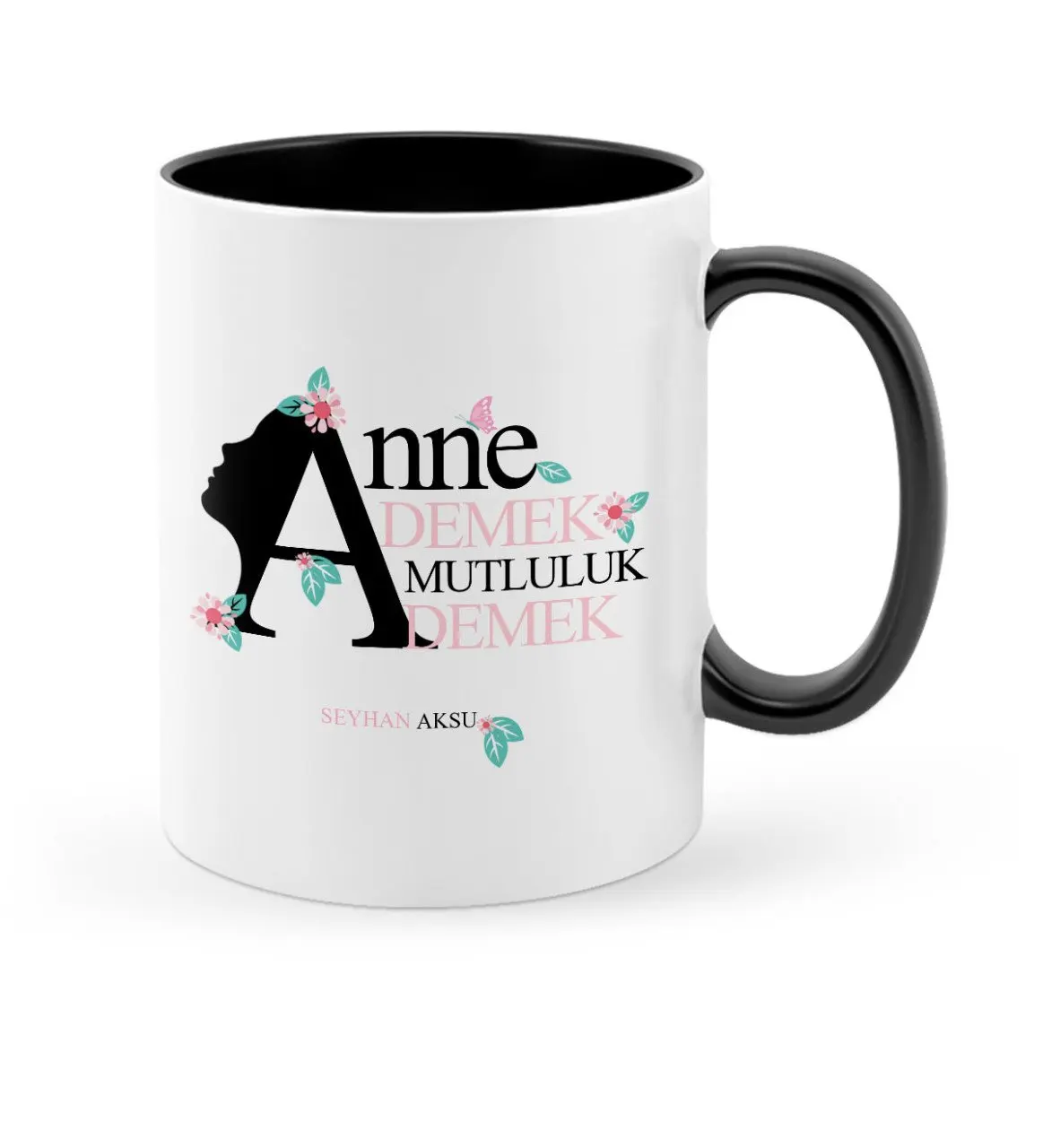 

Personalized Mother Say Say That Happiness Black Mug Cup