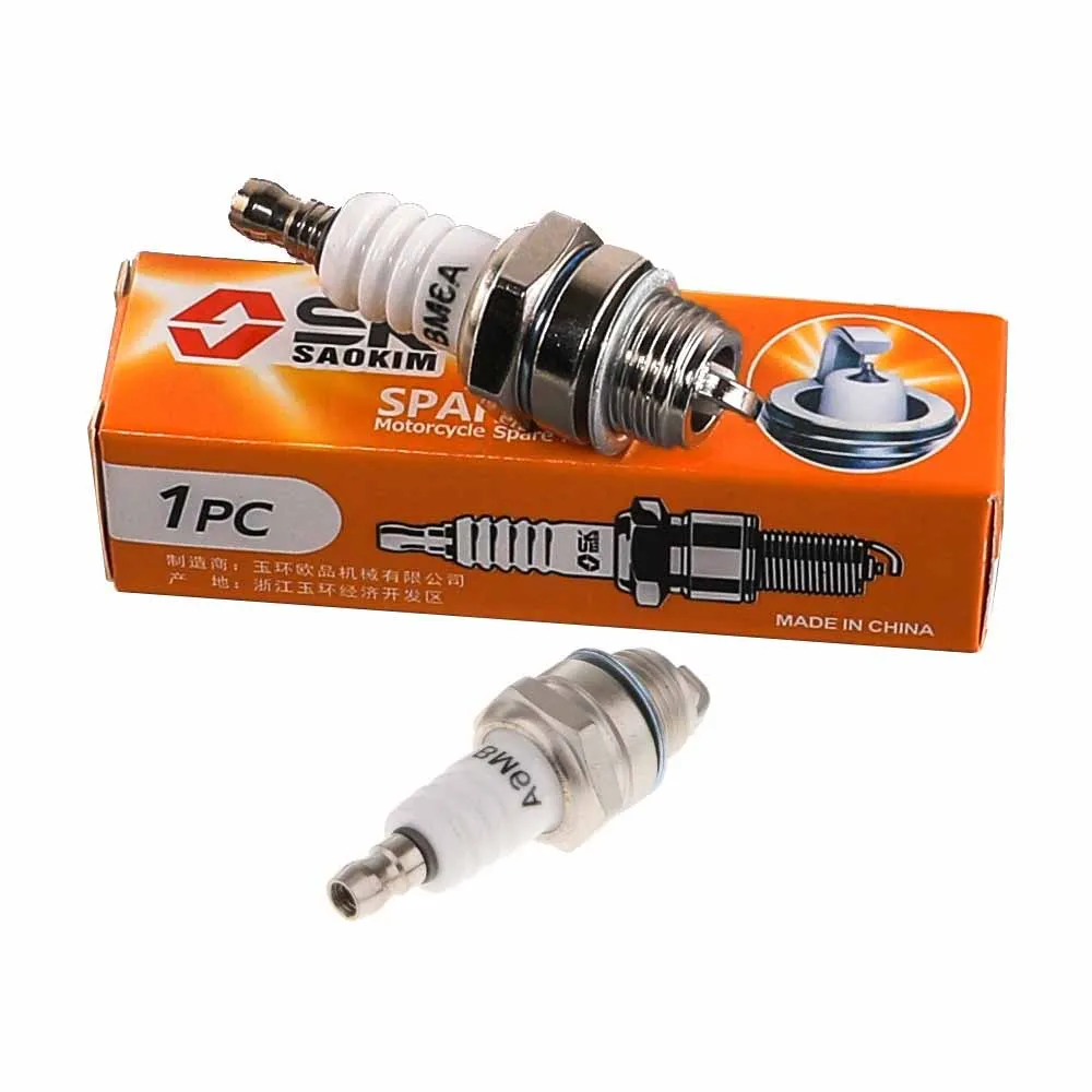 2 шт. BM6A газонокосилка зажигания Свеча для тактный 47cc 49cc 66cc 80cc Мини Мото гоночный