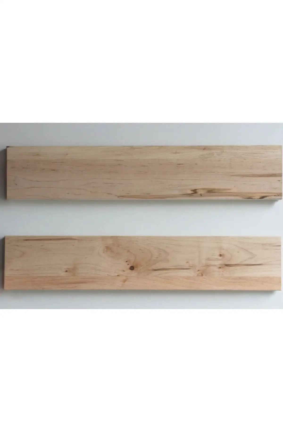 Настенные угловые полки для ванной комнаты из натурального дерева 50 см