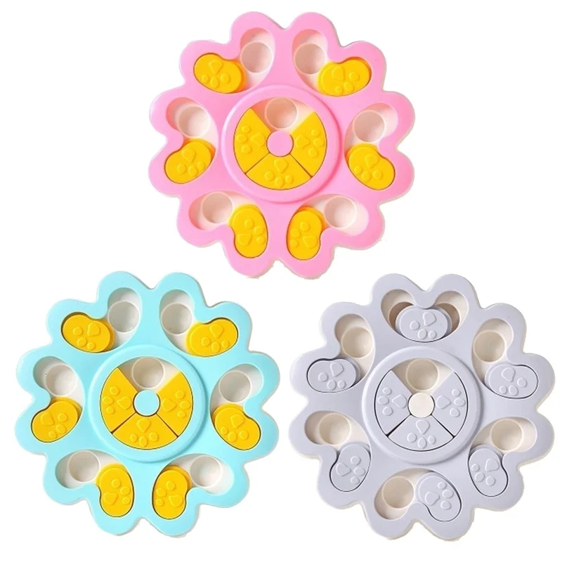 

Dog Slow Feeder Bowl Preventing Choking Flower Shaped Dog Puzzle Toy Exercise Mental Interaction Toy Slow Eat Pet Training Prop