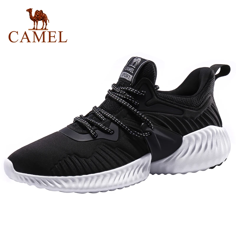 CAMEL/Женская обувь для бега; модная дышащая Удобная нескользящая обувь; уличные спортивные кроссовки для женщин; обувь для бега - Цвет: 225Black-Male