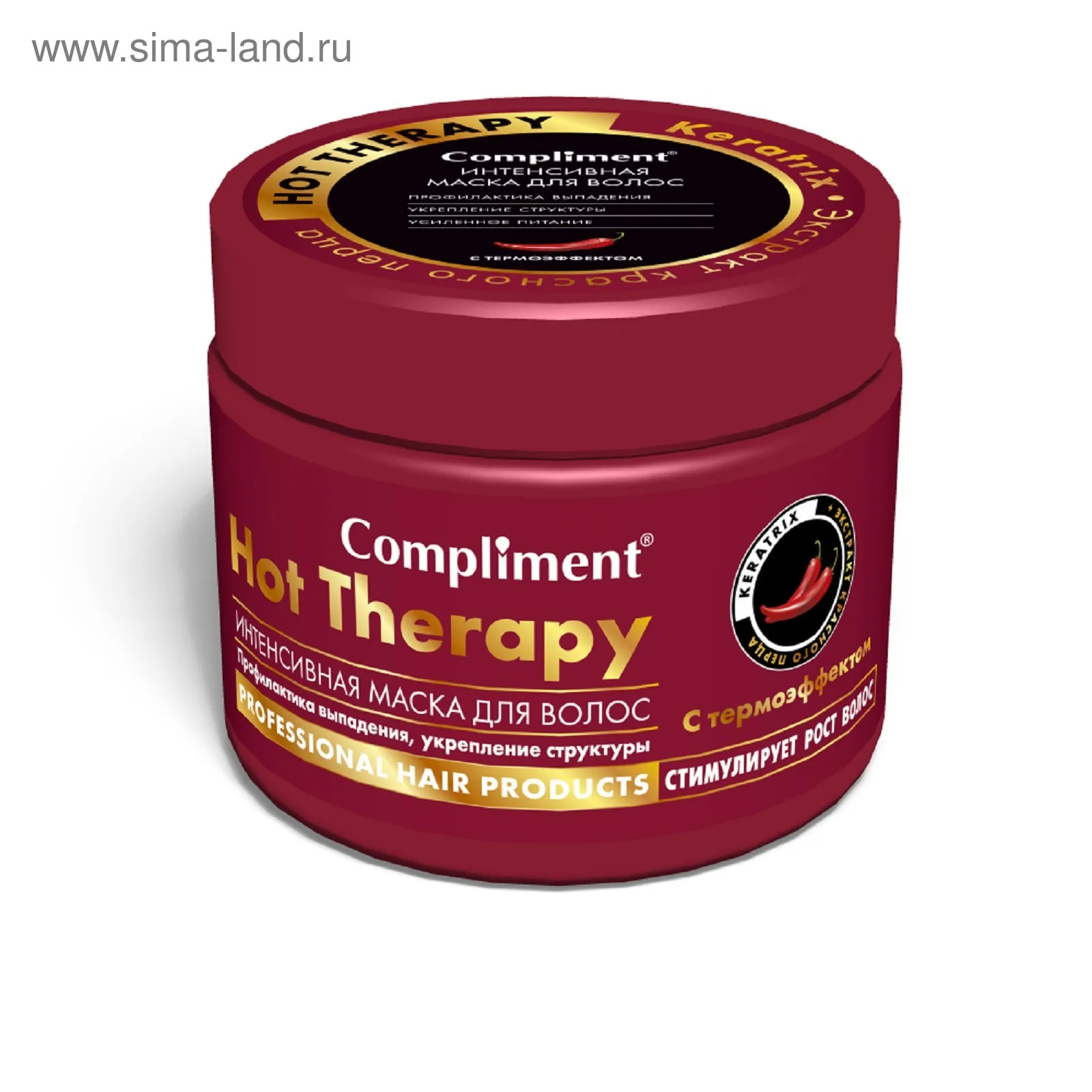 Compliment Маска для волос Hot Therapy профилактиа выпадения волос, укрепление с термоэффектом, 500 мл