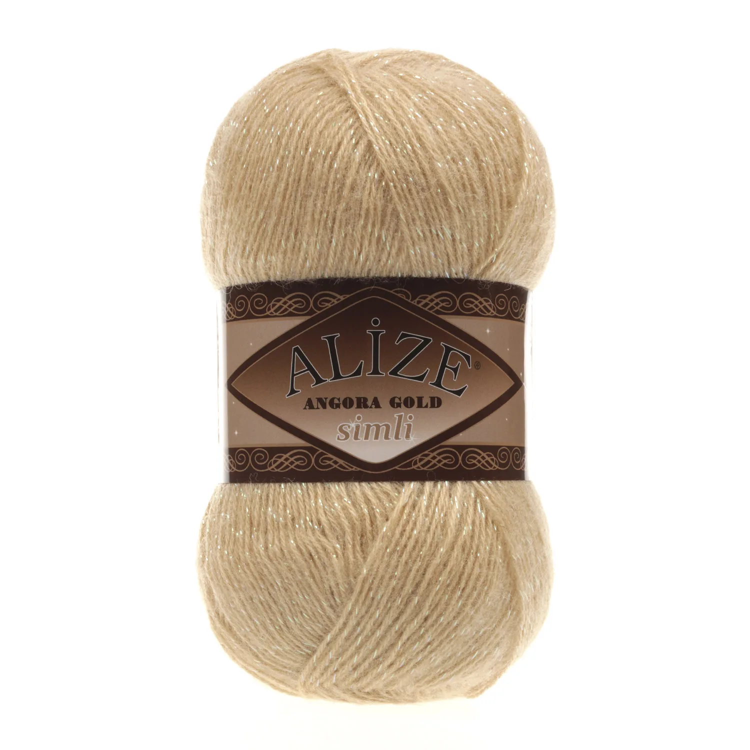 

Alize Angora Gold Glitter 5% - Wool 20% - 75% Acrylic 100 G 500 Mt. Shawls, Bouses cardigans, Sweaters, Scarves,