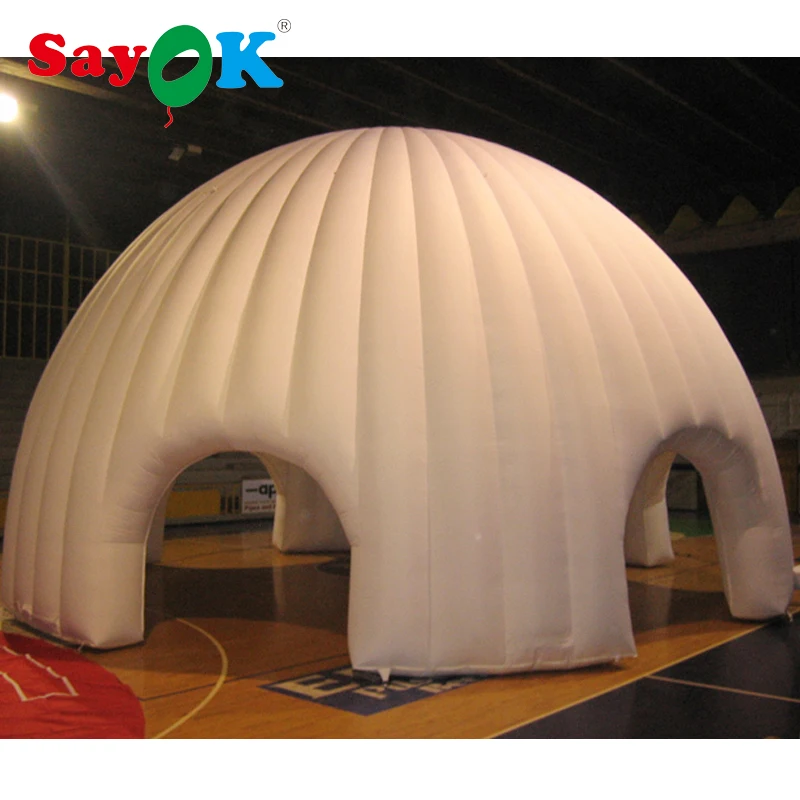 

Sayok Portable White Inflatable Dome Tent with Blower Inflatable Igloo Tent for Trade Show, Exhibition