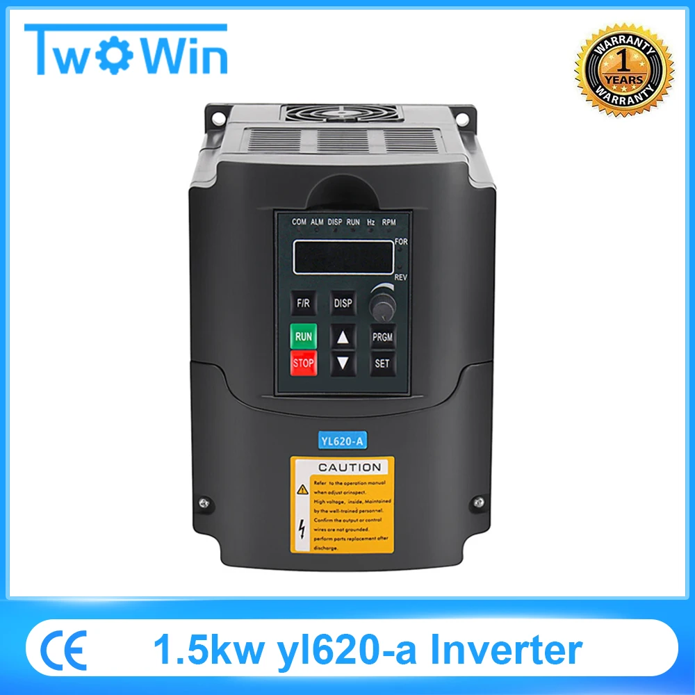 2.2KW 220V VFD Inverter 3KW 4KW 5.5KW 7.5KW Frequency Inverter Converter 1P input 3P Output 220V For CNC Spindle motor speed Con