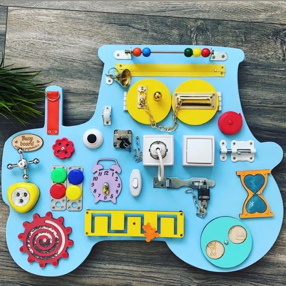 Бизиборд-трактор деревянная игрушка | Игрушки и хобби