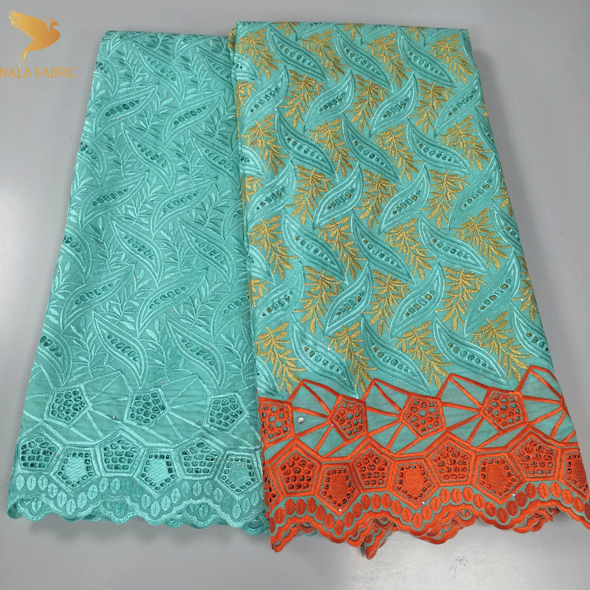 

5 yard Swiss lace fabric latest Dry lace embroidery African 100% cotton fabrics Swiss voile lace popular Dubai style