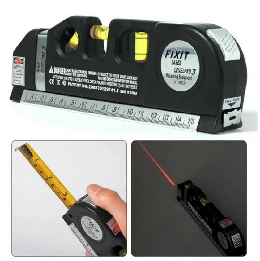 Многофункциональный лазерный уровень 4 в 1 рулетка Lazer LevelPro3 ремонт стройка |
