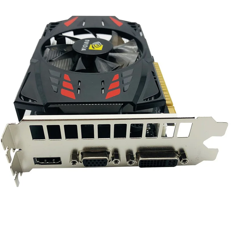 550 TI видеокарта процессор 128 бит 2 ГБ GDDR5 один вентилятор игровая с контролем