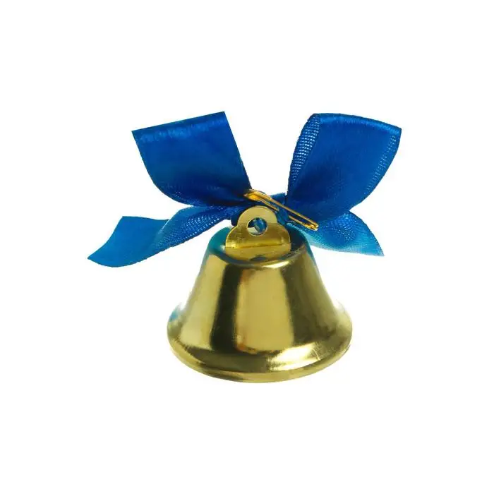 Колокольчик с синим бантом d=3 6 см |