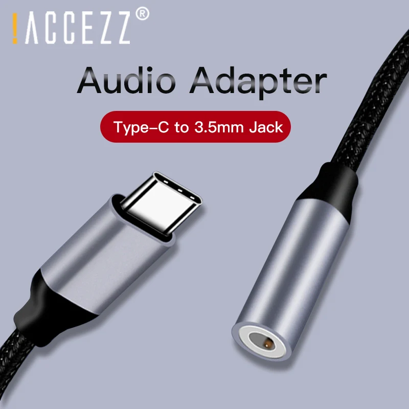 ! Кабель для наушников ACCEZZ с разъемом Type-C на 3 5 мм USB C AUX зарядный кабель Huawei Mate 20 P30