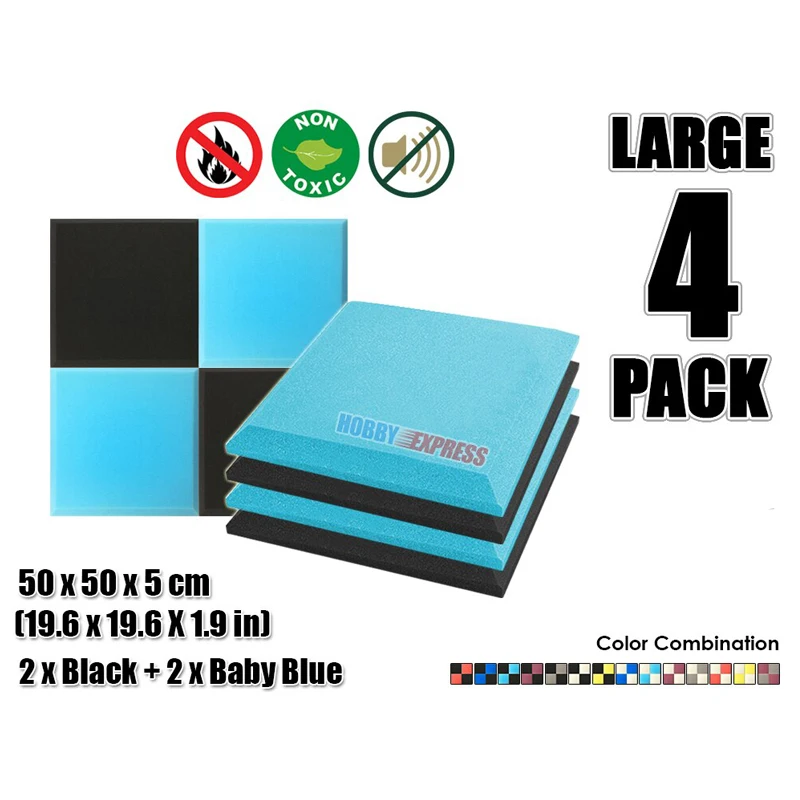 Плоская коническая плитка Arrowzoom 4 шт. комбинированная акустическая панель