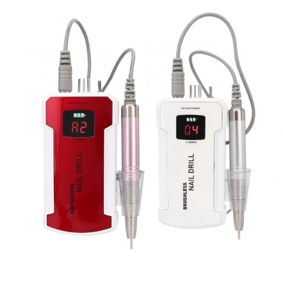 80 Вт Перезаряжаемые Электрический Фрезер для ногтей сверлильный 35000 оборотов в