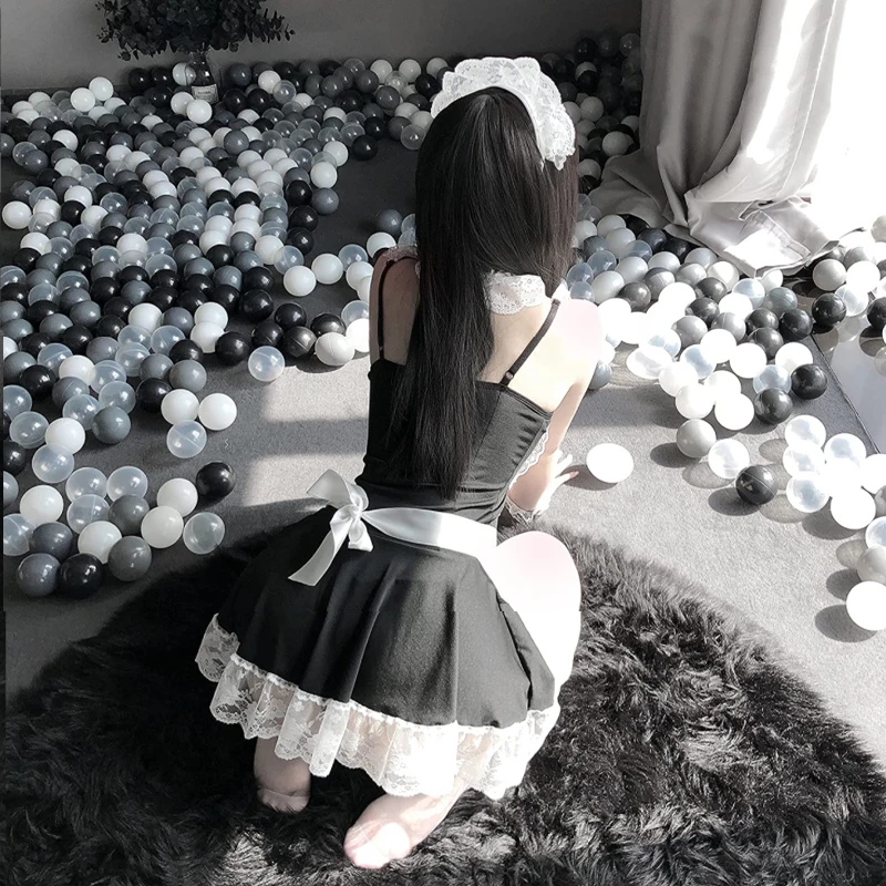 Костюм для косплея соблазнительное сексуальное платье Униформа горничной