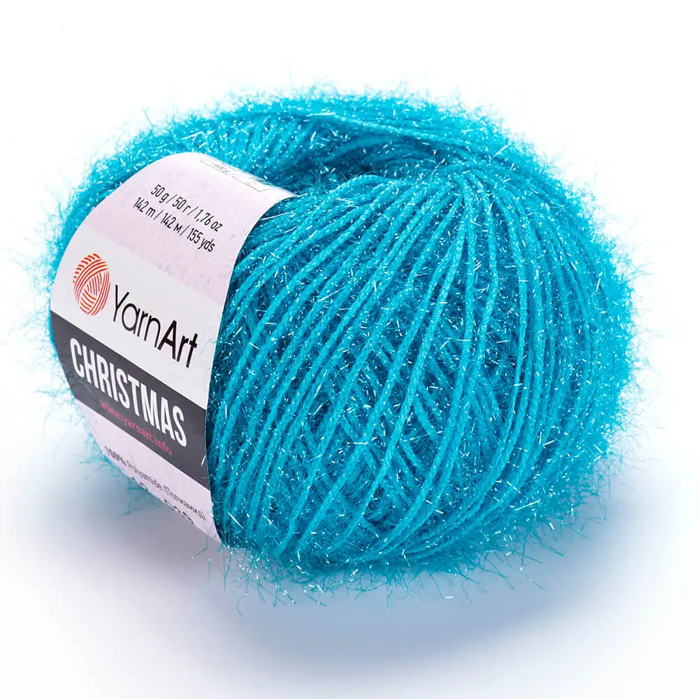 Пряжа Yarnart Christmas 100% полиамид 50г/142м 10 шт. в упаковке/Для рукоделия, новогодняя, яркая детская нить для вязания, акриловая фантазия.