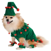 luxury brand fashion four seasons new pet personality with fur balls dog christmas funny costumes cat role playing clothes