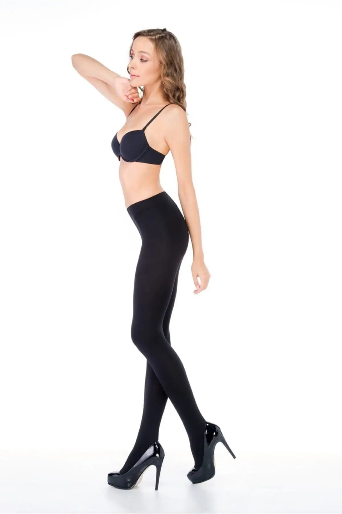 Women's Black Thermal Pantyhose Socks