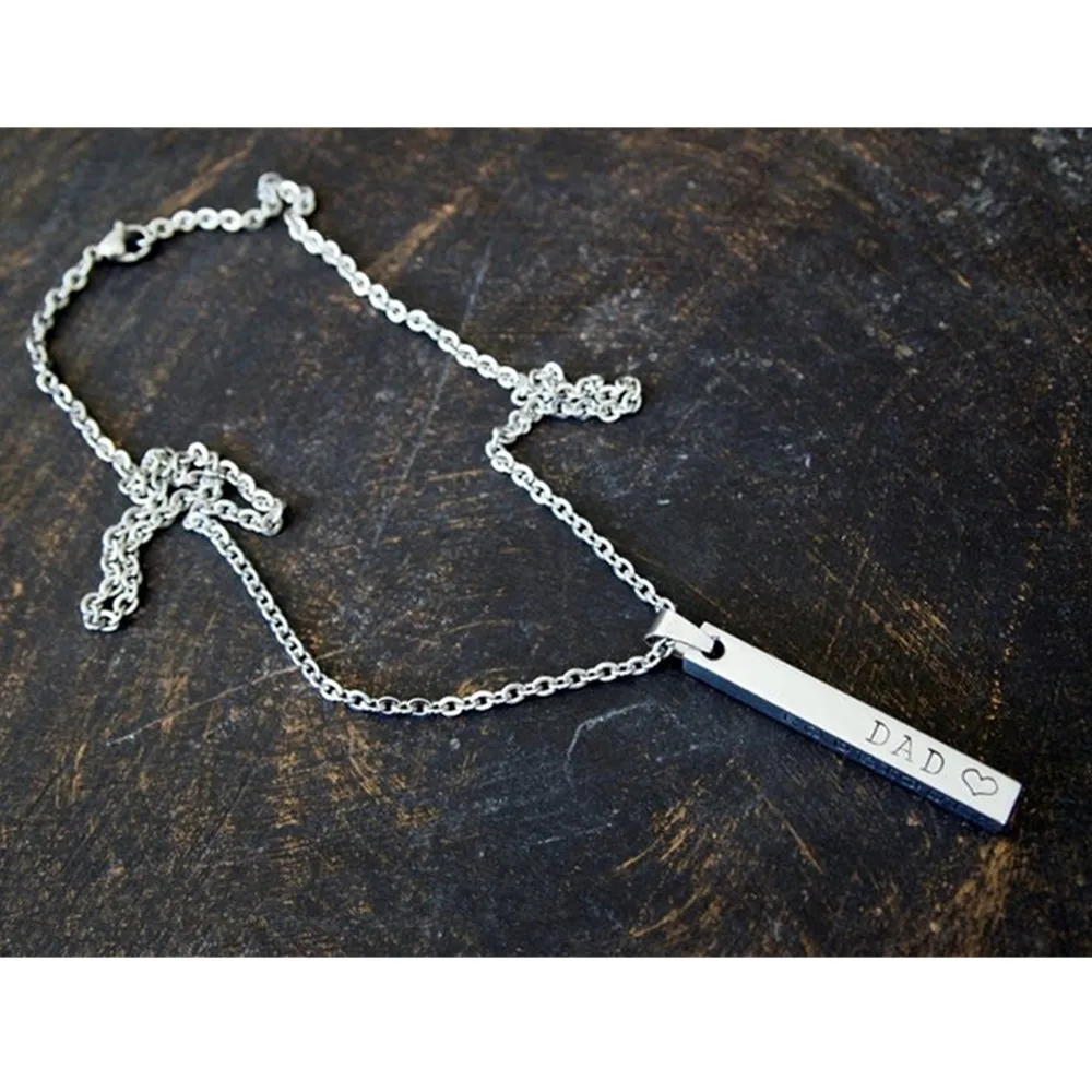 Таможня серебра ожерелье &quotкоординаты&quot для мужчин местоположение GPS