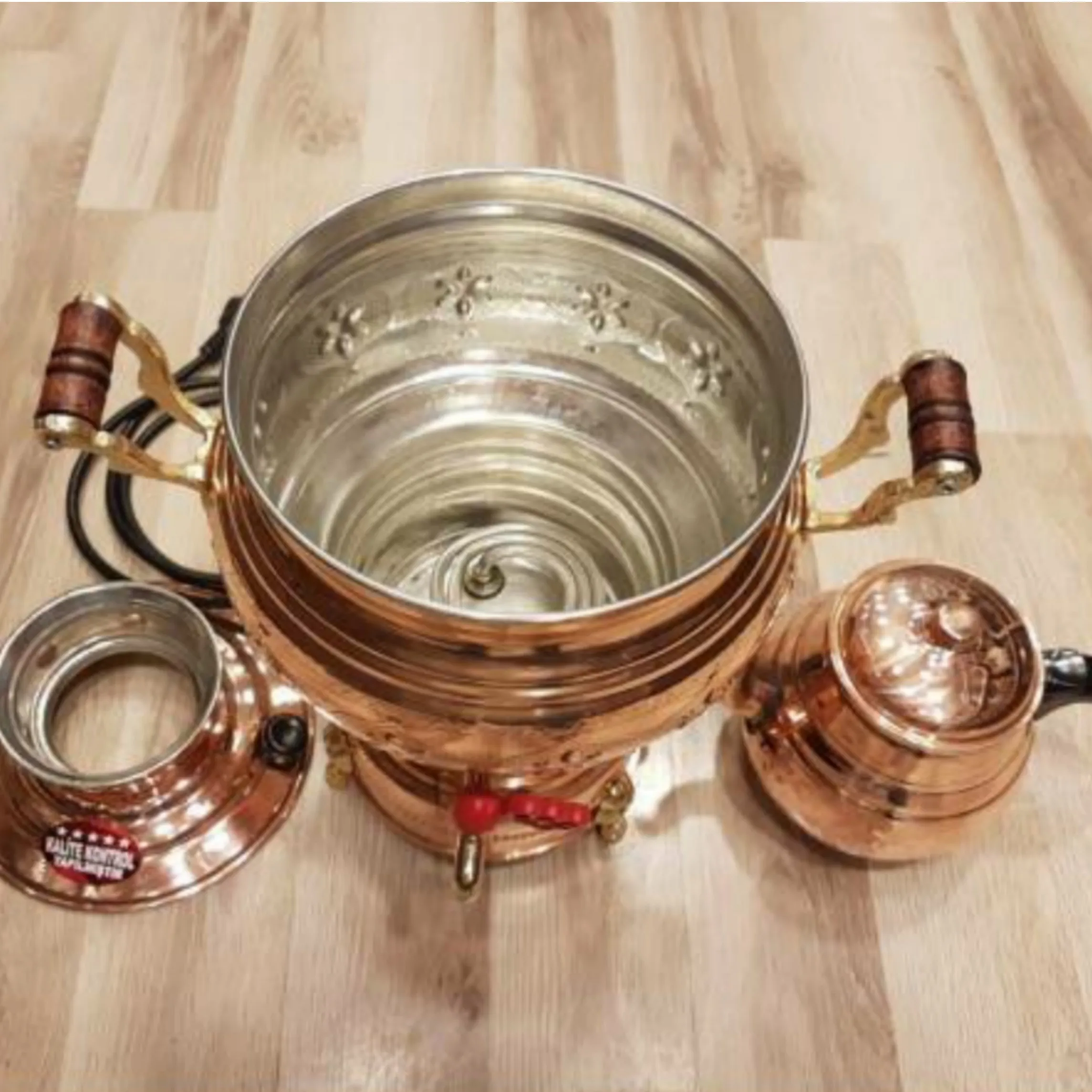 Медный самовар Самовар Электрический термостат ручной работы|Горелка для