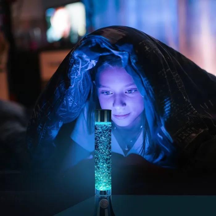 Светильник гель блеск 'Цилиндр' колба хром МИКС 37 5х12х12 см | Лампы и освещение