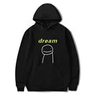 Толстовка CNSTORE Dream Smile с капюшоном, свитшот для мужчин и женщин, повседневный спортивный костюм, пуловер