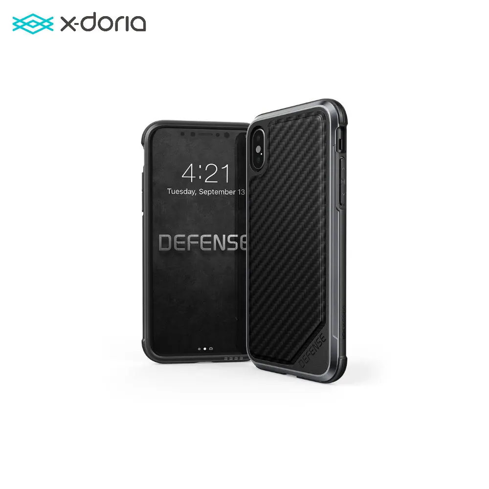 Клип кейс противоударный карбон x doria Defense Lux for IphoneXs|Бамперы| |