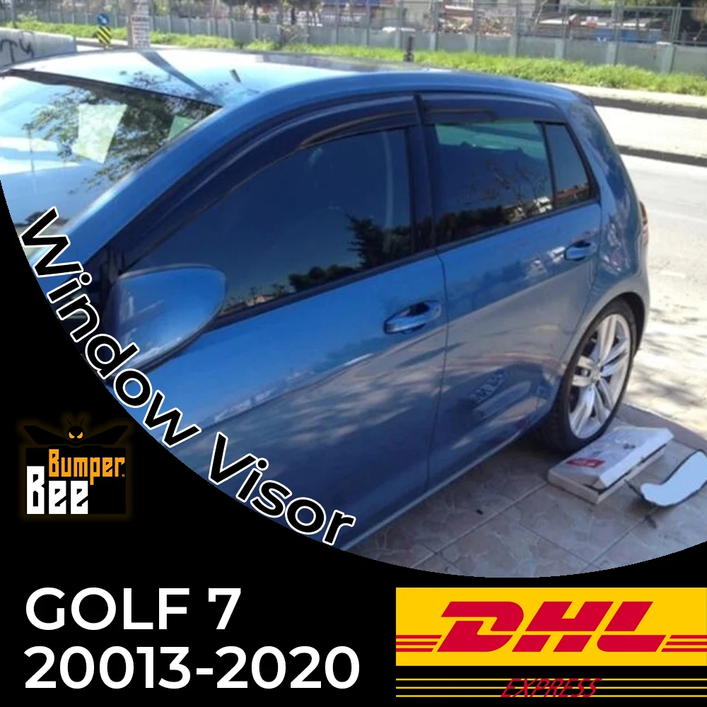 

Car Window Accessories for VW Golf 7 VII 2013 2014 2015 2016 2017 2018 2019 2020 Window Deflector Rain Guard Visor Awnings
