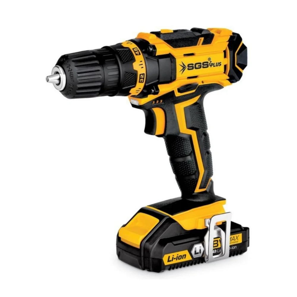 Sgs 18V Professional Cordless Screwdriver With Double Lion Battery SGS5133 Two Speed High Power Step Speed LED Battery Power Ind