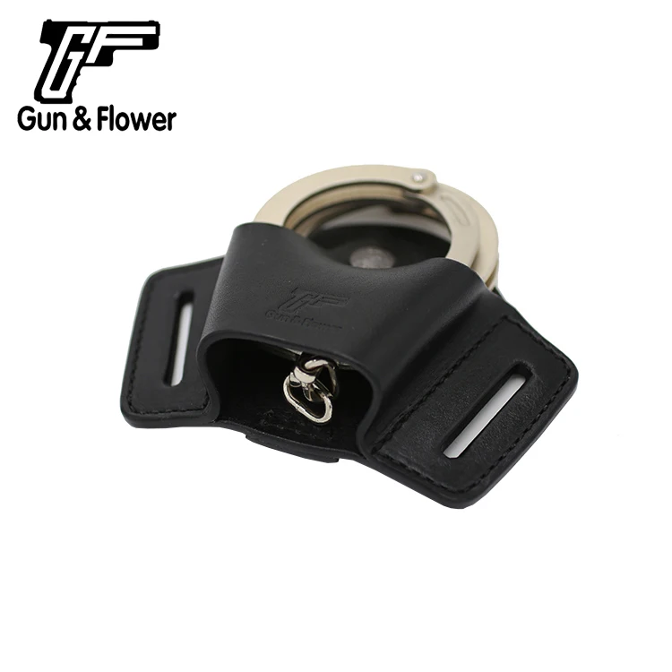 Gunflower Duty gear лоскут TopLeather мешочек с наручниками простой черный держатель Наручника с петлей для ремня