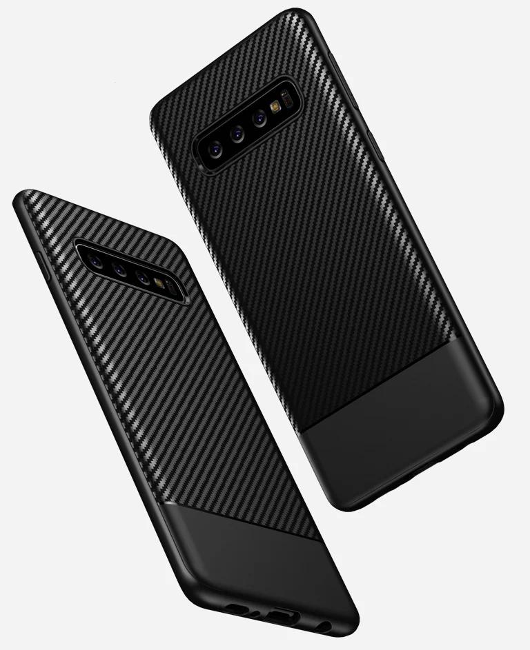 Чехол под карбон на Samsung Galaxy S10 ультра тонкий серии Fit от Caseport | Мобильные телефоны