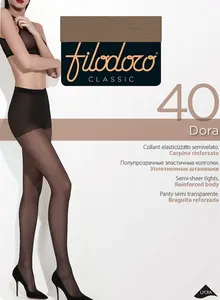 Колготки женские Dora (Дора) цвет: playaтелесный, размер 5, 40 den ТМ Filodoro Classic (Филодоро Классик)