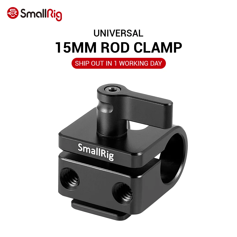 SmallRig 15 мм стержневой зажим с башмаком для DSLR камеры Rigs аксессуар 1/4 &quotмонтажные
