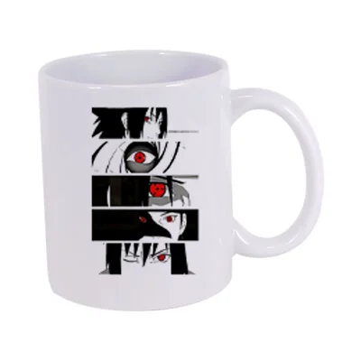 Аниме Наруто микс глаза Kupa дизайн печатная чашка керамическая Новинка кружка
