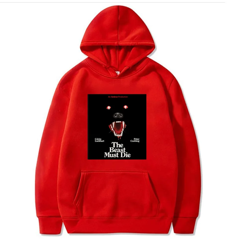 The Beast Must Die Hoodie Long Sleeve Hooded Street Style Sweatshirt