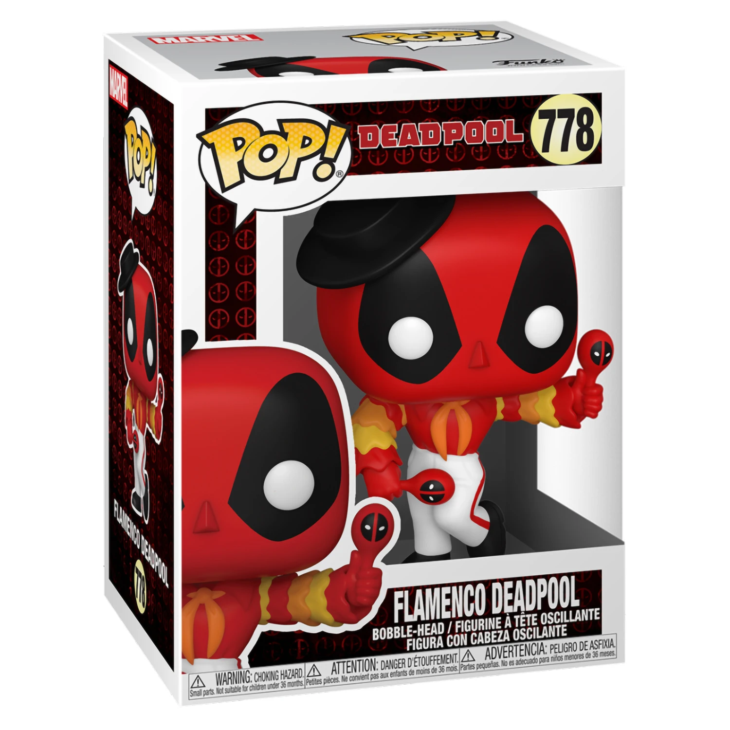 Фигурка Funko POP! Bobble Marvel Deadpool 30th Flamenco 54656|Игровые фигурки и трансформеры| |
