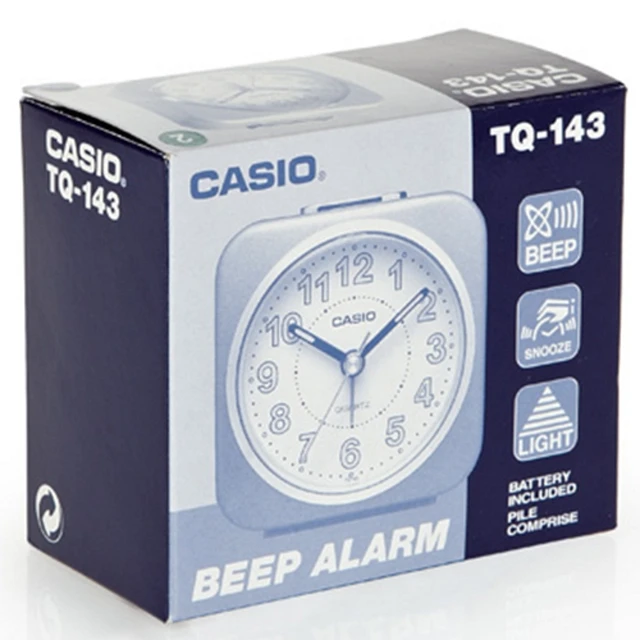 Despertador analógico CASIO TQ-143S-2EF luz led CASIO TQ-143S-1EF analog  alarm clock with light