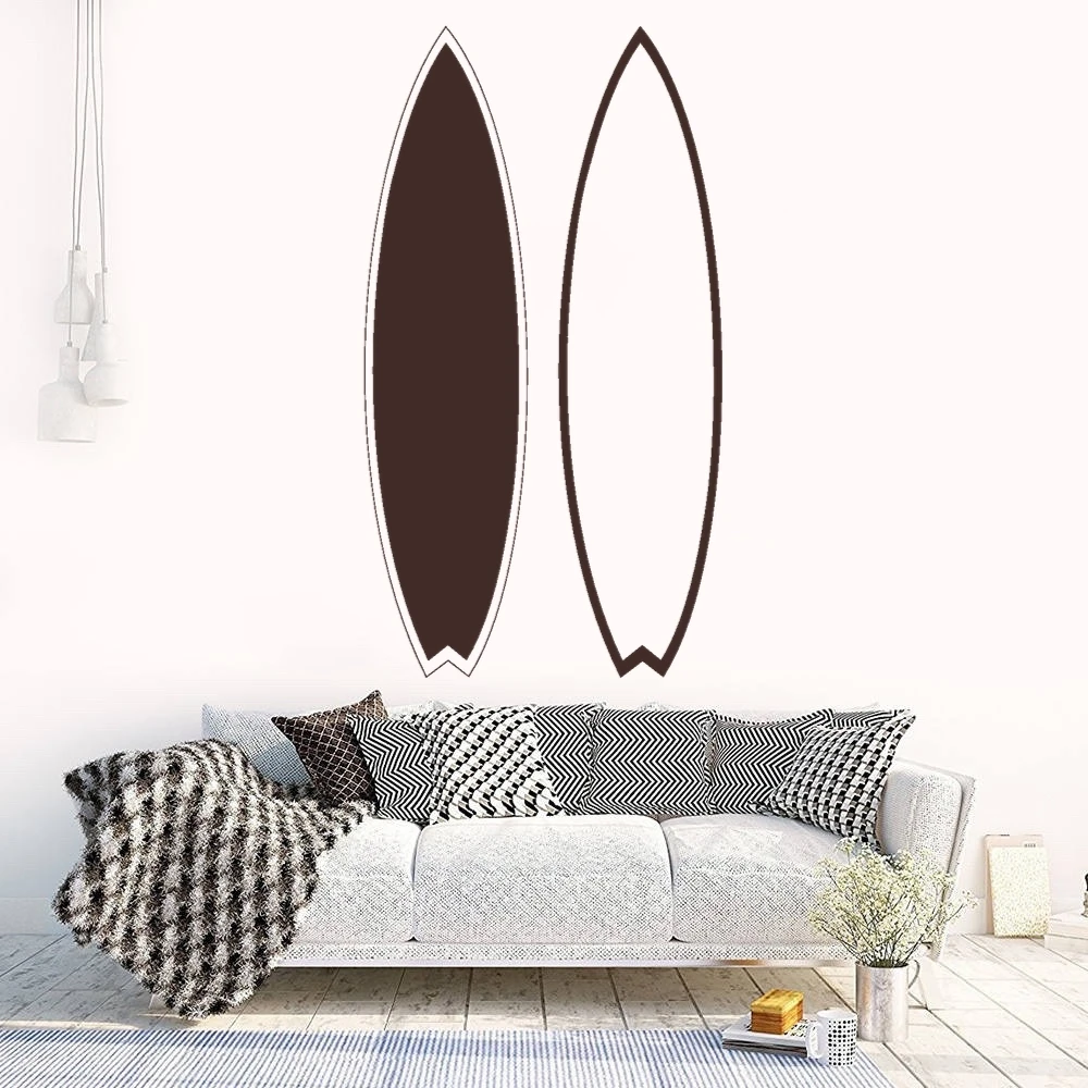 

New Sport Double Surfing Board Design Wall Sticker Decal Surfer Sports Boy's Room DecorA00131
