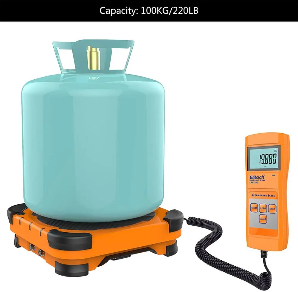 Elitech LMC 200 электронный хладагент зарядки Вес восстановления весы проводной пульт