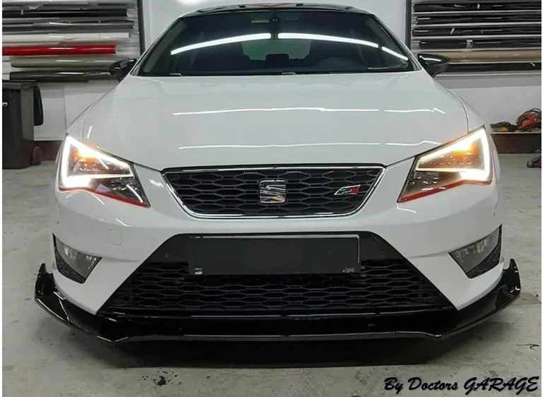 Накладка на передний бампер для Seat Leon 2013 2014 2015 2016 2017 2018 2019 губа универсальный
