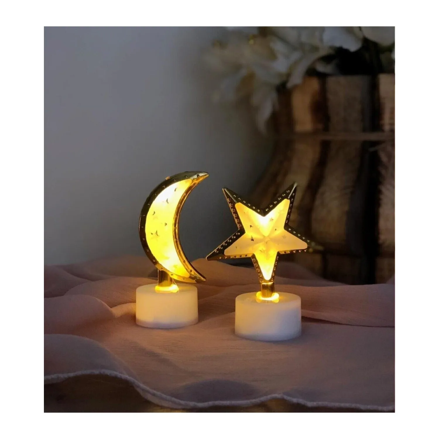

Mini Ay ve Yıldız LED Gece Lambası Masa Lambası