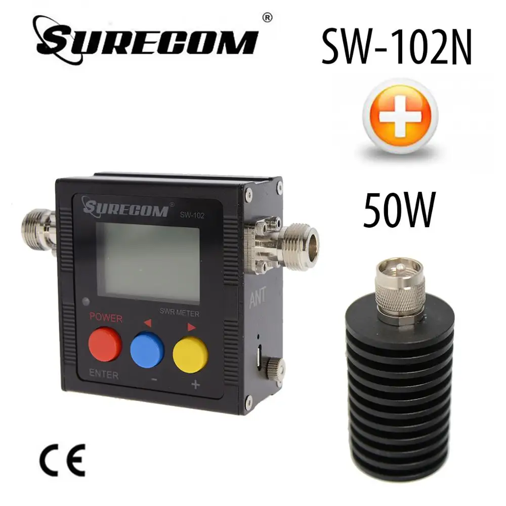 SURECOM SW 102N V. S. W. R. Метрическая нагрузка + 50 Вт|Детали устройств связи| |