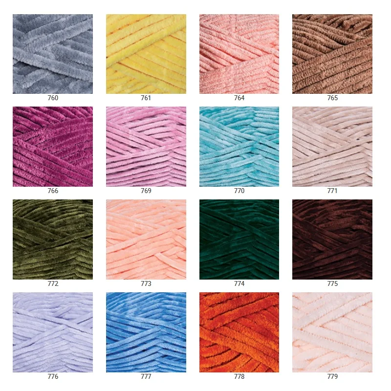 Yarnart из хлопкового бархата 5x100gr-120m % 100 микро полиэстера одеяла свитера игрушки