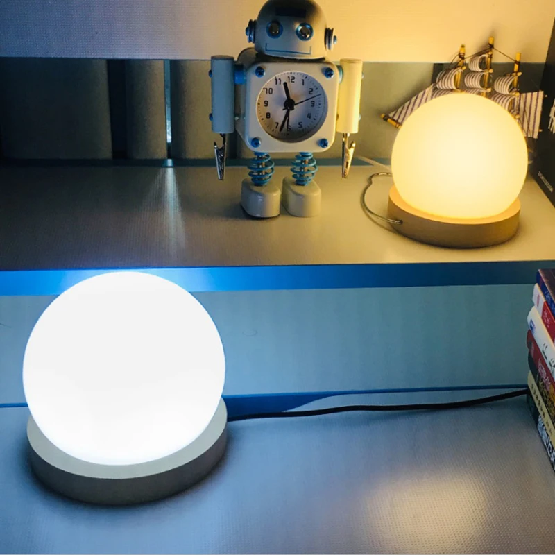 

AiLESEN 3D Night Light 9.5cm 12cm creative Ball table lamp night light home decoration Girl birthday gift