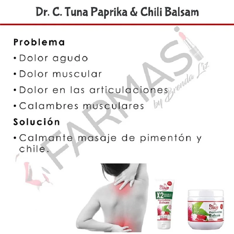 PAPRIKA & CHILI BALM | DR. C. TUNA | FARMASI / 17 FL. OZ / 500ML