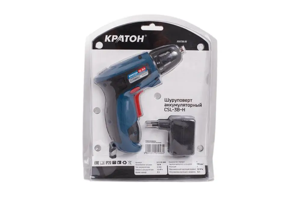 Аккумуляторная дрель шуруповерт Кратон CSL 3B H|cordless drill|drill cordless |