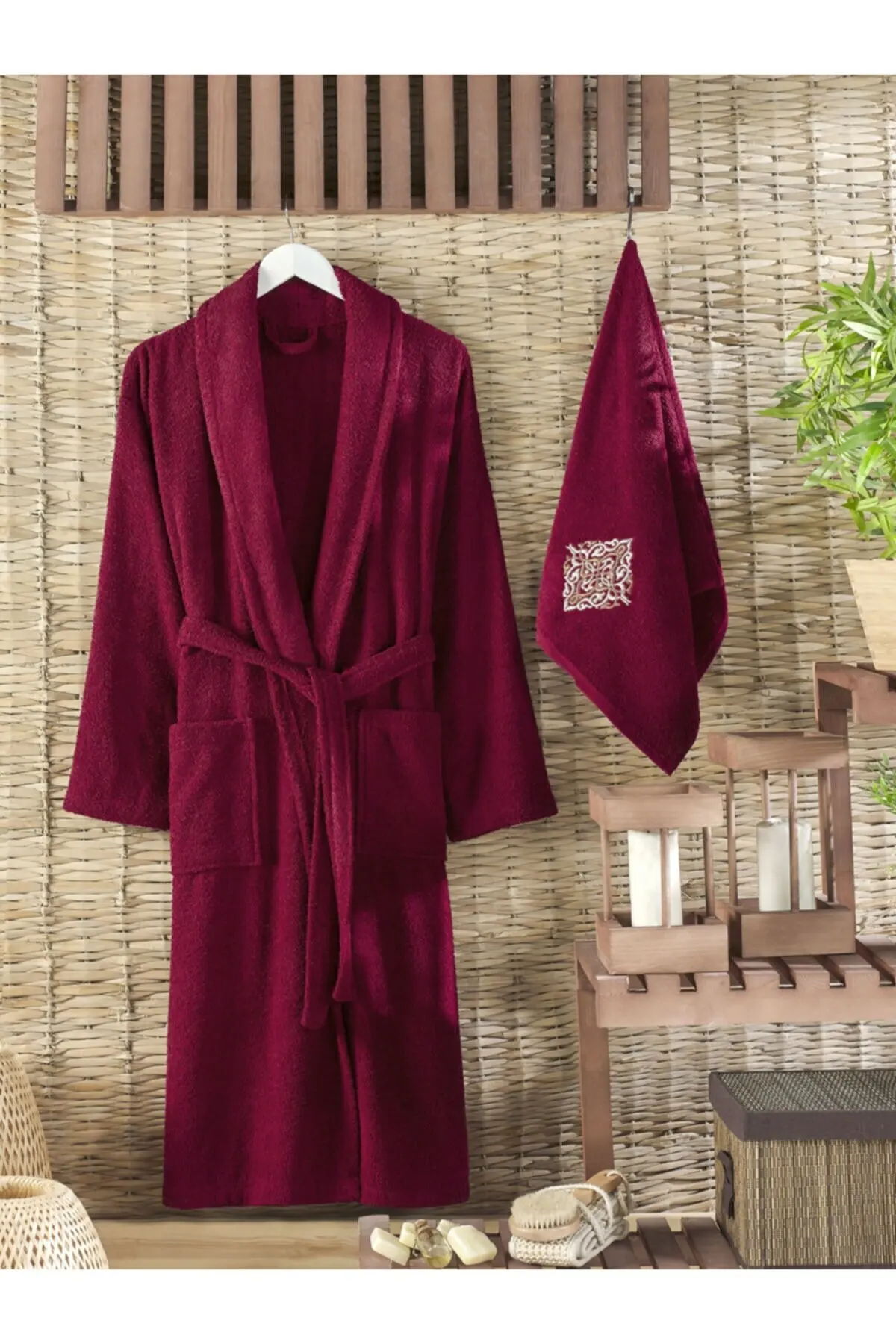 

WONDERFULSOFTTextile 100% хлопчатобумажный халат 2 шт. Бесплатная доставка