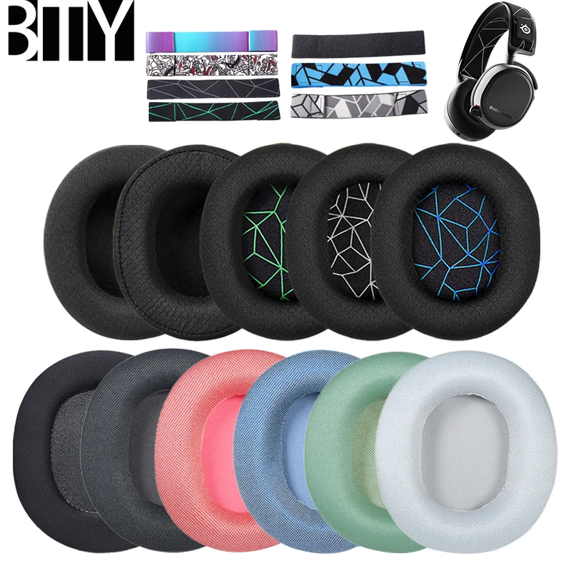 Сменные кожаные амбушюры губчатые для наушников SteelSeries Arctis pro 3 5 7 наушники |