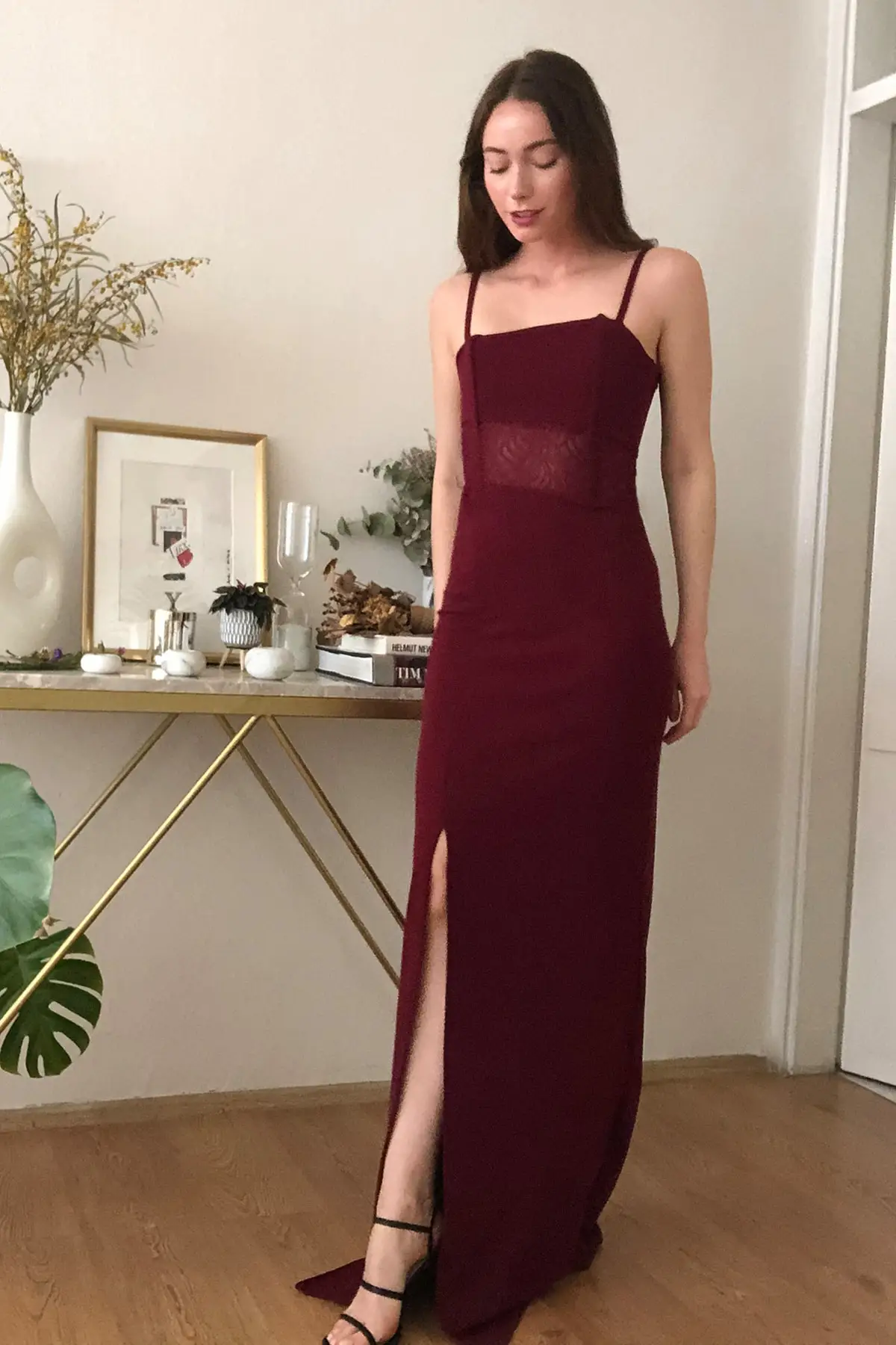 

BEYON WOMEN EMERALD GREEN LACE DETAILED BALLENED NIGHT DRESS GRADUATION SPECIAL REPUTATION DVET 2021 FASHION CHIC ELEGANT AESTHETIC