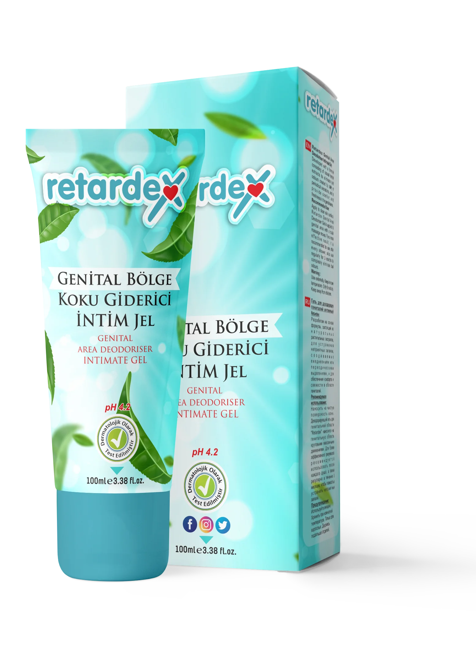 

Retardex Genital Bölge Koku Giderici İntim Jel 100ml. pH4.2